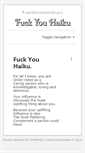 Mobile Screenshot of fuckyouhaiku.com